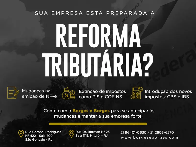 Banner Site Reforma TributÁria 02 - Borges e Borges Contabilidade │ Contabilidade em São Gonçalo - Rio de Janeiro